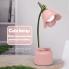 Lampka biurkowa kwiatek LED z ochroną oczu z koszyczkiem